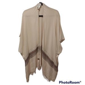 Roots one size viscose blend wearable blanket shawl sweater